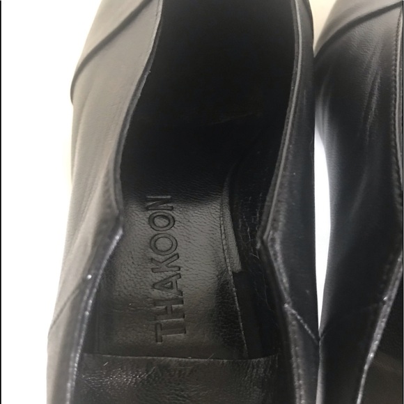 NWOT THAKOON Kitten Mule Black Leather Portugal - Picture 13 of 14